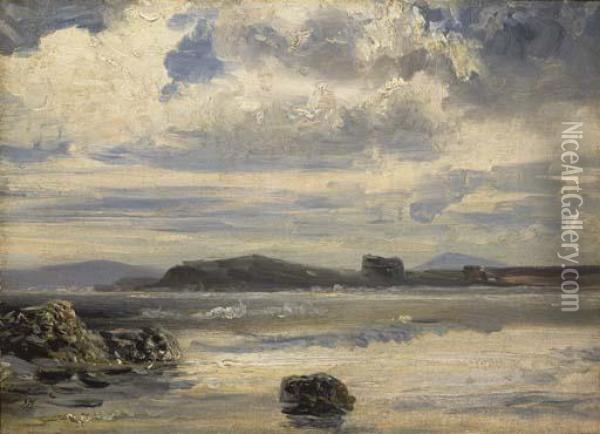 Bord De Mer Oil Painting - Eugene Isabey