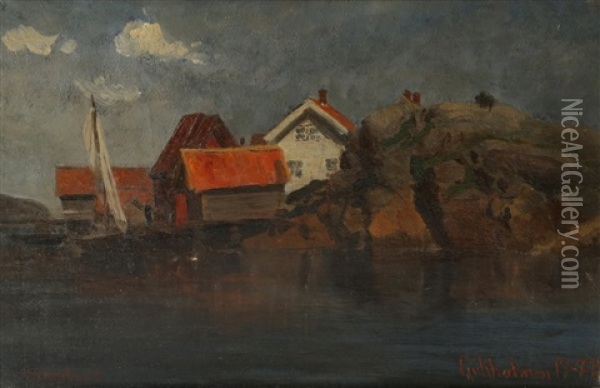 Fra Gullholmen Oil Painting - Johannes Martin Grimelund