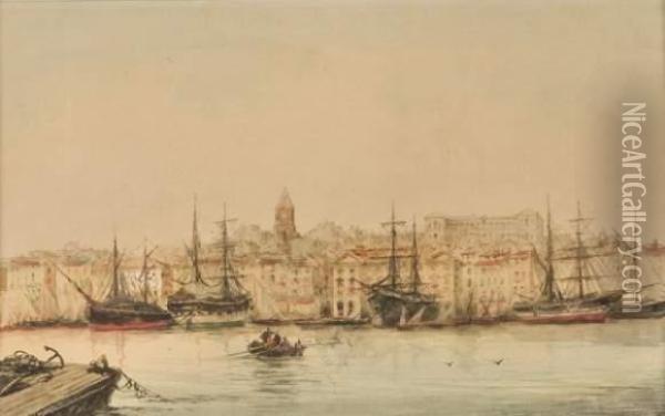 Le Port De Marseille Oil Painting - Felix Ziem