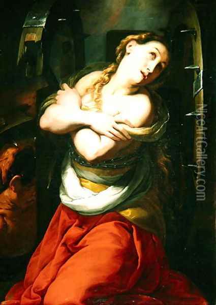 St. Catherine Oil Painting - Giulio Cesare Procaccini