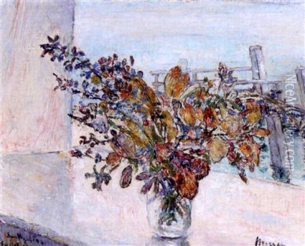 Bouquet De Feuilles Mortes Oil Painting - George Morren