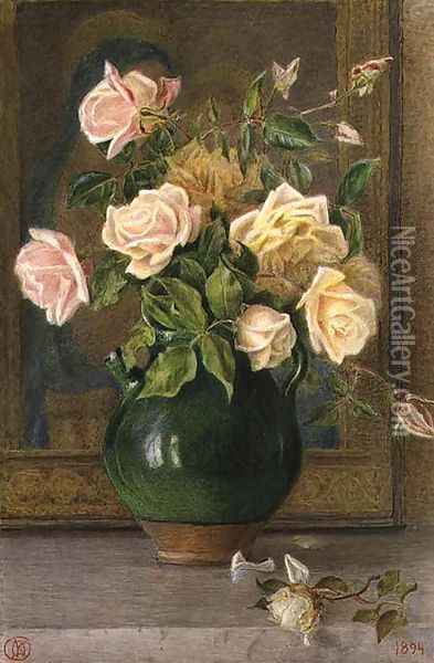 Roses Oil Painting - Kate (nee Mallison) Goodwin