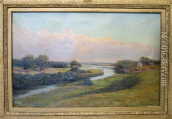 The Meadows Oil Painting - Robert Ward Van Boskerck