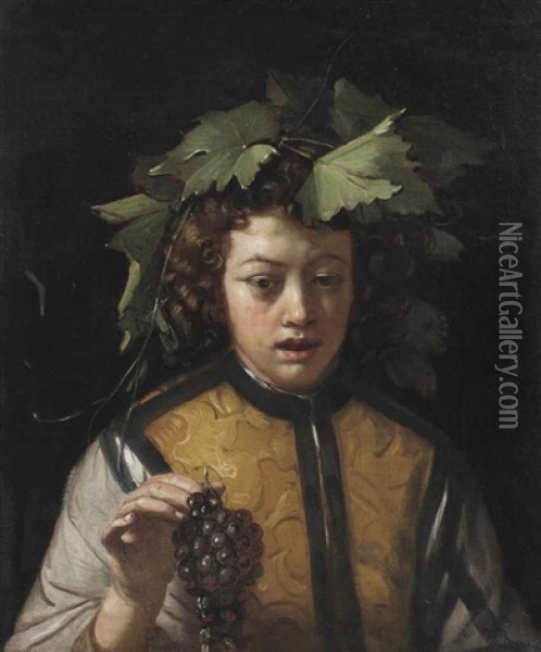 The Young Bacchus Oil Painting - Jan van Dalen the Younger