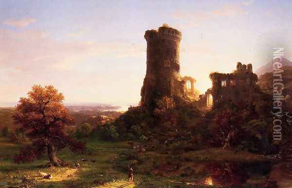 The Present Oil Painting - Thomas Cole