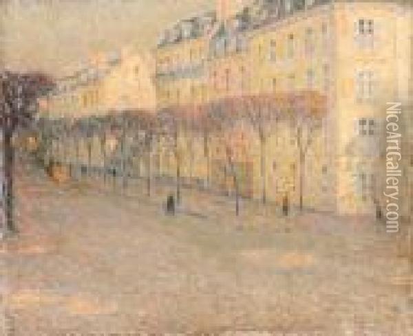 Le Boulevard Du Roi Oil Painting - Henri Eugene Augustin Le Sidaner