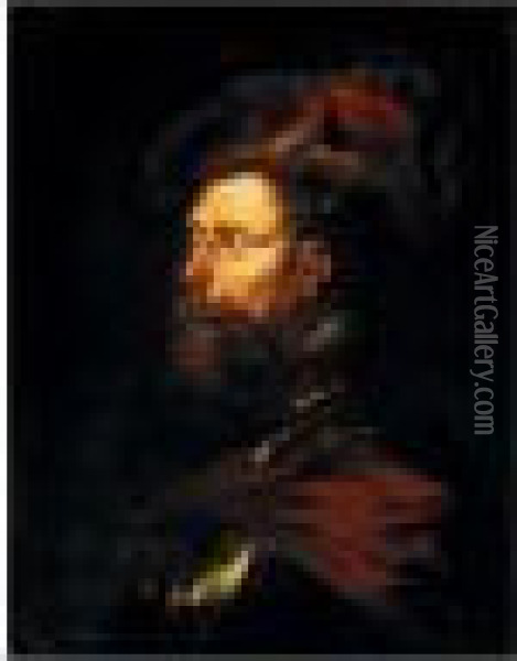 Portrait Of A Warrior Oil Painting - Peter Paul Rubens