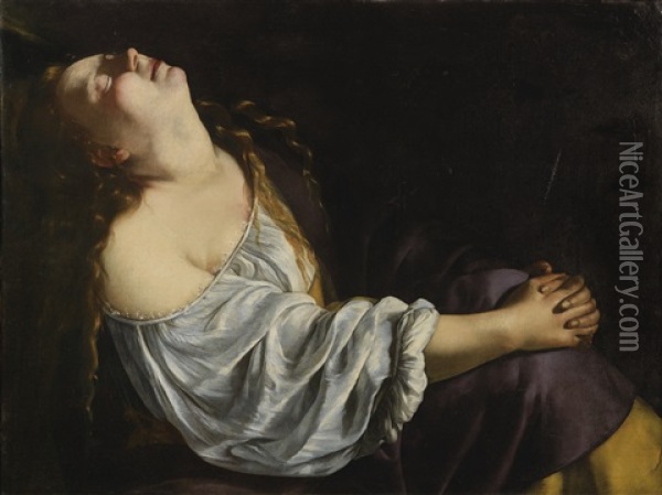 Marie Madeleine Oil Painting - Artemisia Gentileschi