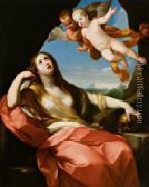 La Maddalena Oil Painting - Guido Reni