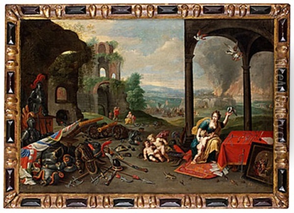 Allegori Over Kanseln Oil Painting - Jan van Kessel the Elder