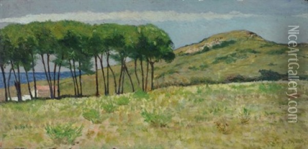 Monte Burrone Oil Painting - Giovanni Fattori