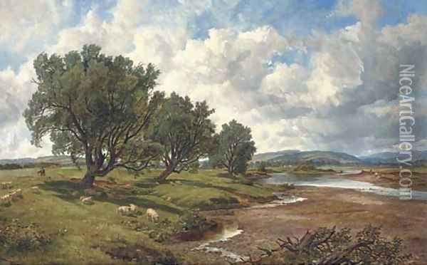 On the Tweed at Nesbitt Oil Painting - Arthur Perigal