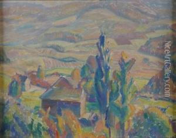 Golden Valley, Woodstock, New York Oil Painting - Charles Rosen