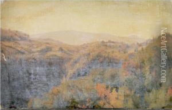 Kauterskill Cove Oil Painting - Jervis McEntee