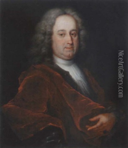 Portrait Eines Zurcher Ratsherrn Oil Painting - Johann Rudolf Daelliker