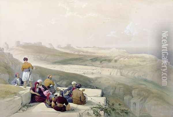 Askalon, plate 57 from Volume II of The Holy Land, engraved by Louis Haghe 1806-85 pub. 1843 Oil Painting - David Roberts