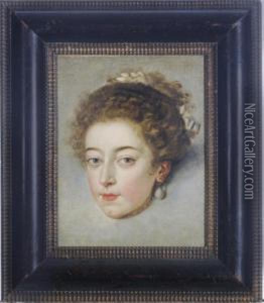 Portrait Of Queen Henriette-marie Of France Oil Painting - Frans Pourbus the younger