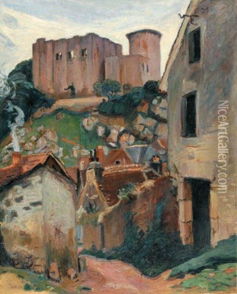 Falaise, Le Chateau Fort Oil Painting - Emile-Othon Friesz
