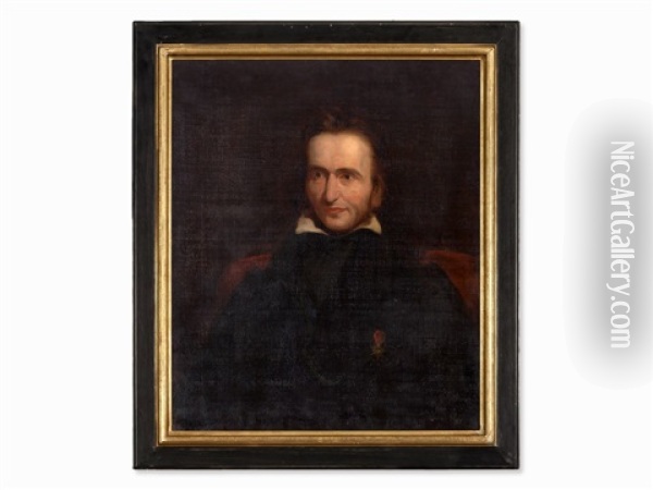 Portrait Of Niccolo Paganini Oil Painting - George Patten