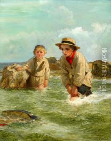 A Delicate Situation Oil Painting - George Housman Thomas