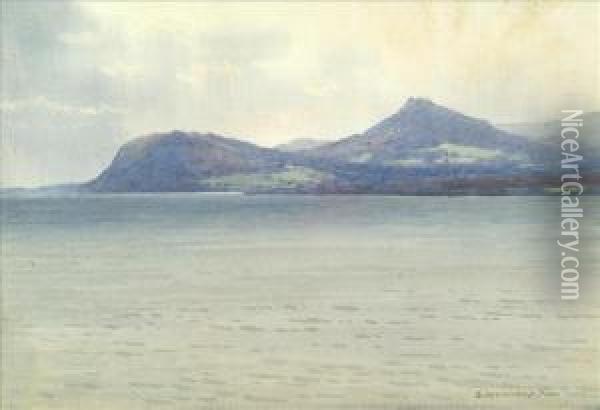 Ben Lettery, Connemara Killary, Connemara Oil Painting - George, Captain Drummond-Fish