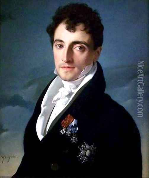 Portrait of Baron Joseph Vialetes de Mortarieu Oil Painting - Jean Auguste Dominique Ingres