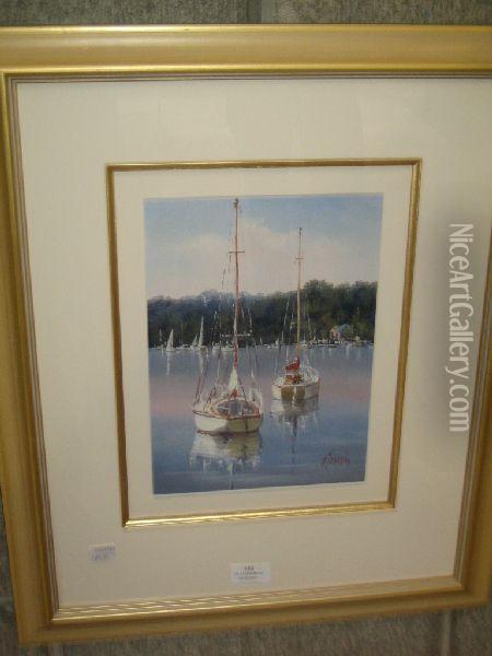 Pittwater Oil Painting - Joseph Fay