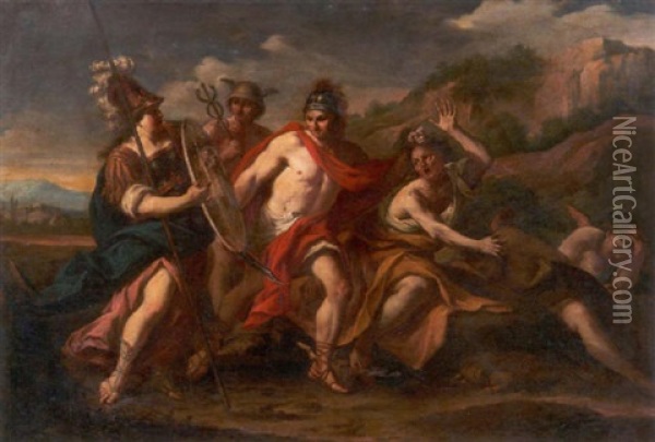 Perseus Uberwaltigt Medusa Oil Painting - Gerard Hoet the Elder