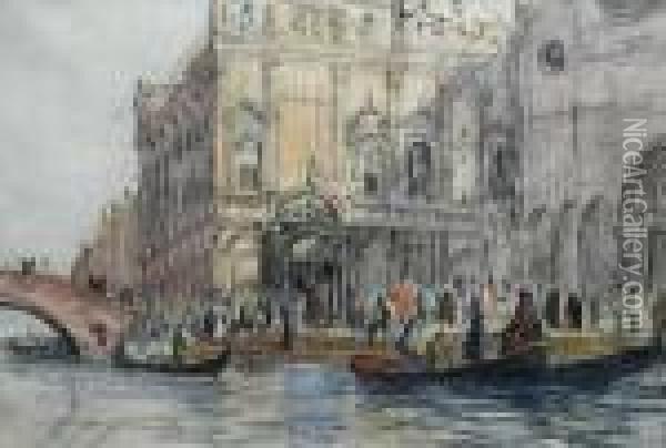 View Of Venice Oil Painting - John Singer Sargent