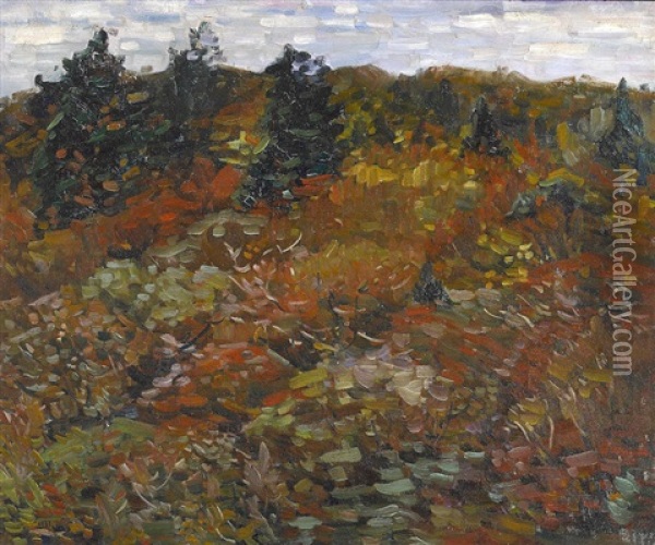 Autumn Landscape Oil Painting - Charles Salis Kaelin