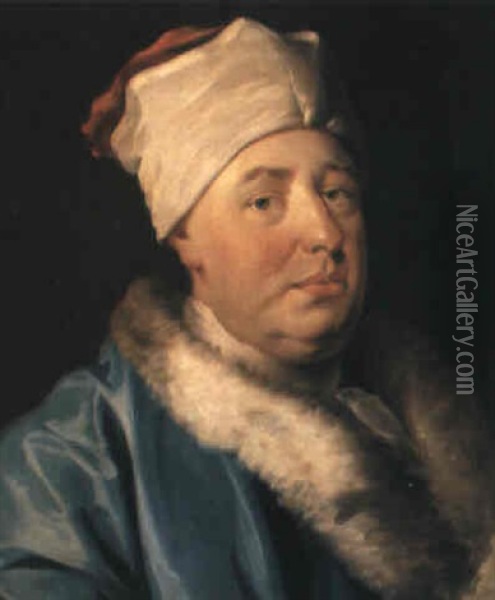 Portrait Of Dr. Richard Myddleton Massey Oil Painting - Joseph Highmore