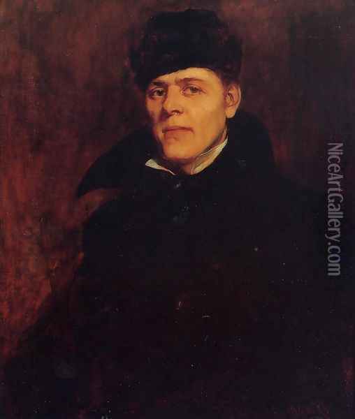 Portrait of Major Dillard H. Clark Oil Painting - Frank Duveneck