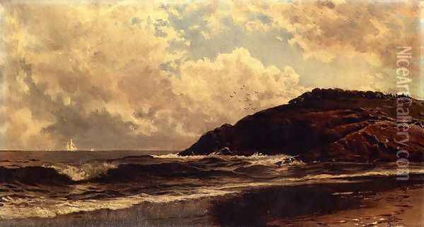 Seascape, Coast of Maine Oil Painting - Alfred Thompson Bricher