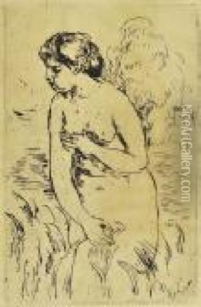Bagnante Oil Painting - Pierre Auguste Renoir