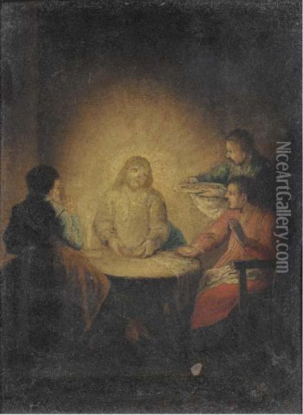 The Supper At Emmaus Oil Painting - Rembrandt Van Rijn