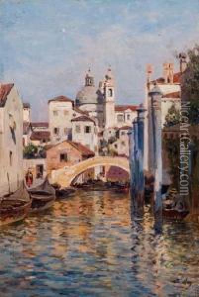 Rio Veneziano Oil Painting - Bernard Hay