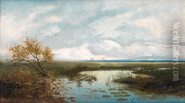 Waters On The Plain Oil Painting - Nicholas Alexandrovich Sergeev