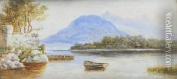 View At The Lake Hotel, Killarney Oil Painting - Alexander Williams