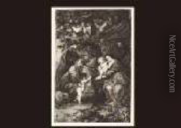 La Sainte Famille Sous Le Pommier Oil Painting - Peter Paul Rubens