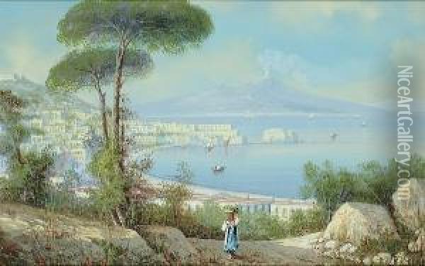 An Extensive View Of The Bay Of Naples Oil Painting - Gianni
