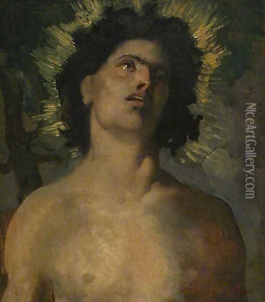 Saint Sébastien Oil Painting - Pierre-Cecile Puvis De Chavannes