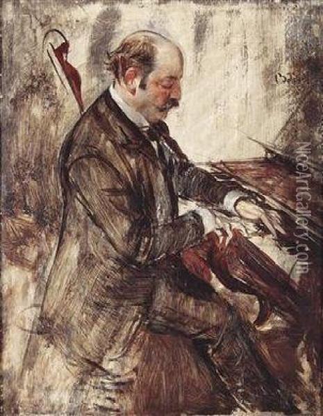 The Pianist Oil Painting - Giovanni Boldini