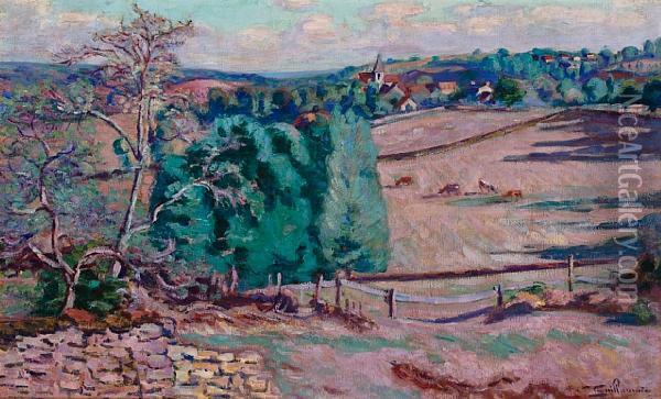 Paturage Des Granges A Crozant Oil Painting - Armand Guillaumin