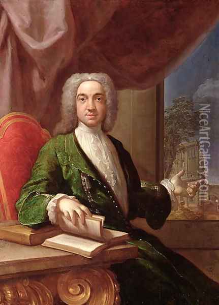 Portrait of Sir Edward Gascoigne, 6th Baronet, 1724 Oil Painting - Francesco Trevisani