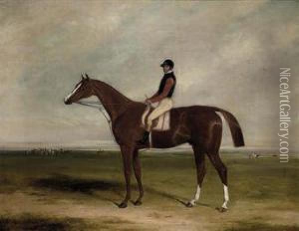 Elis With Jockey Up Oil Painting - William Barraud