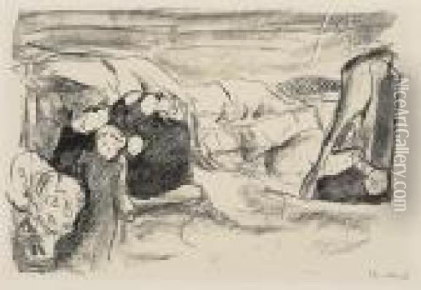 Angst Oil Painting - Edvard Munch