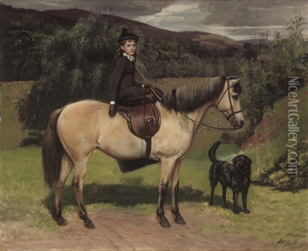 Janet Florence Menzies Oil Painting - Sir Francis Grant