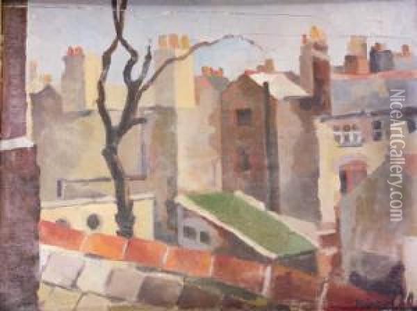 Backstreets, Dublin Oil Painting - Georgette Rondel