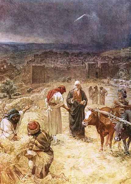 King David purchasing the threshing floor Oil Painting - William Brassey Hole