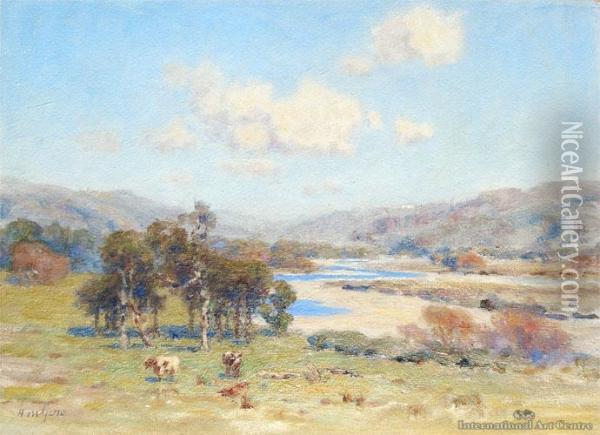 Near Silverstream Oil Painting - William Henry Gore